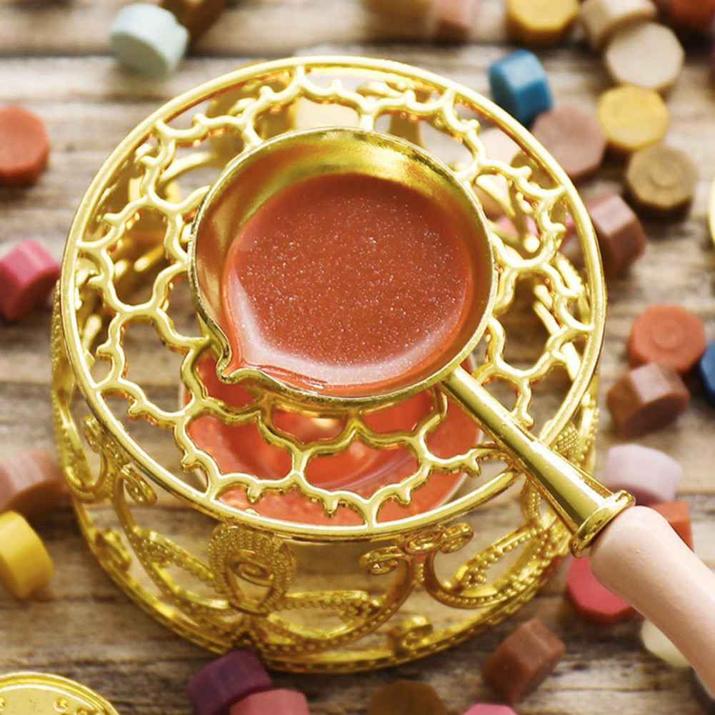 Hollow Api Pernis Kompor Lilin Sendok Amplop Eropa Retro Penyegelan Kerajinan Hadiah Alat Peleburan 