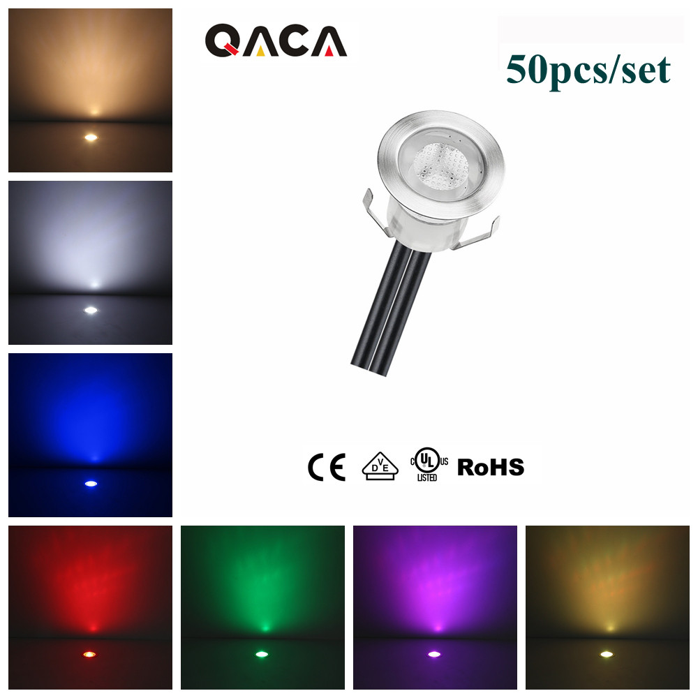 50 Buah/Lot ** GRATIS DHL ** Lampu Bawah Tanah Led untuk Taman/Taman/Bangunan Karpet Tersembunyi/Ubi