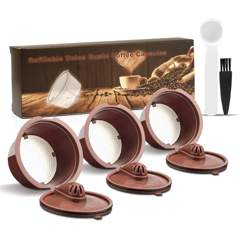 Icafilas Kapsul Yang Dapat Digunakan Kembali untuk Nescafe Dolce Gusto Filter Kopi Cangkir Keranjang