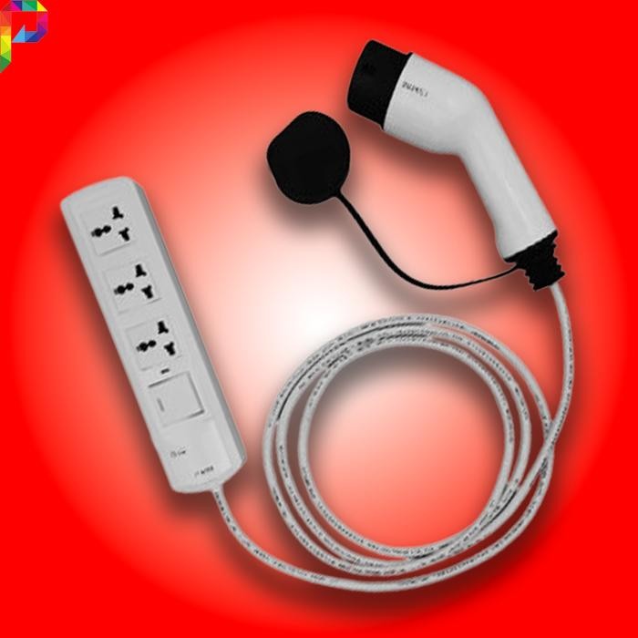 Kabel Adaptor Cas Car Charger Spklu V2L Mobil Listrik Ev Adapter Type 2 To Universal Socket 16A 220V