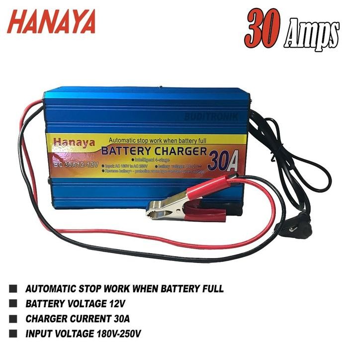 Charger Aki 12V 30A Hanaya Charger Aki Mobil 30A Automatic