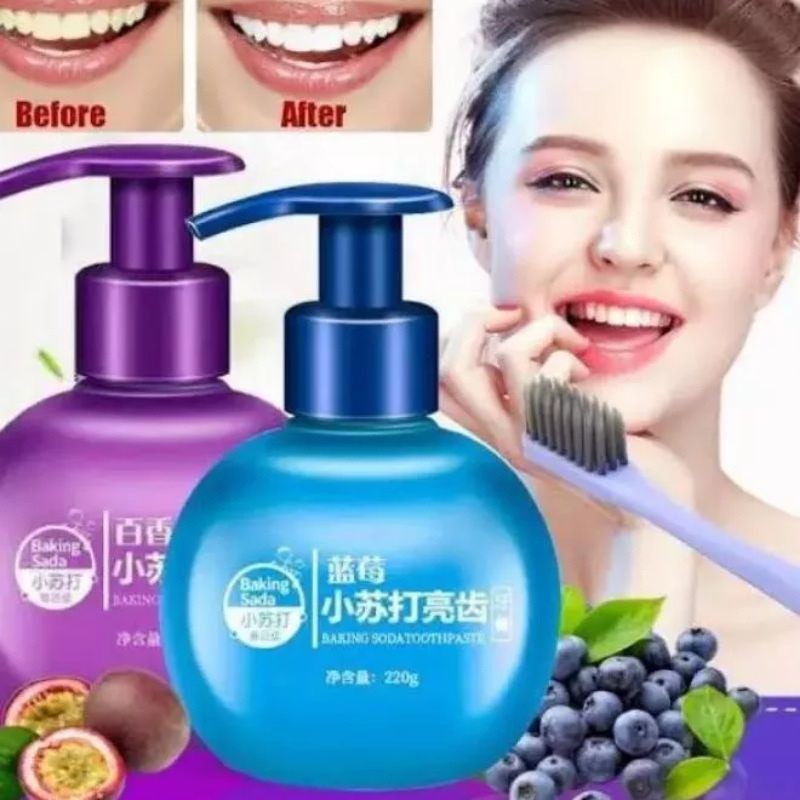 Pemutih Gigi Ajaib Permanen Floss Scalling ORI Pasta Gigi Baking Soda Viral Elegant (SEGEL)