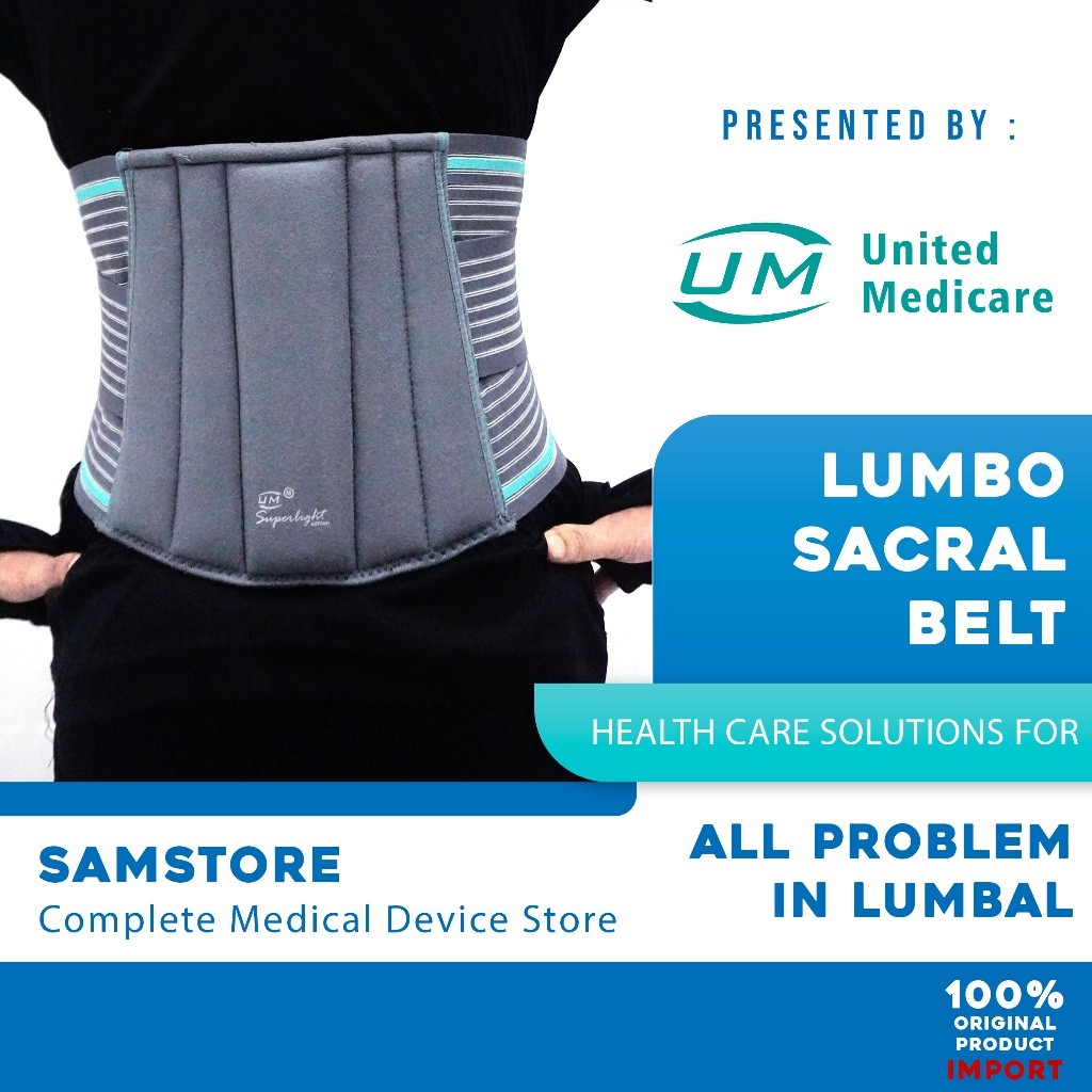 UM Lumbo Sacral Belt Korset HNP Saraf Kejepit Korset Lumbal Korset Pinggang Korset Modern Staylish