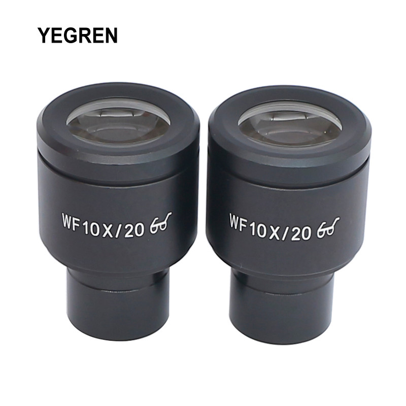 WF10X Mikroskop Titik Mata Tinggi Bidang Pandang 20Mm Pemasangan Lensa Mata 23.2Mm untuk Mikroskop B