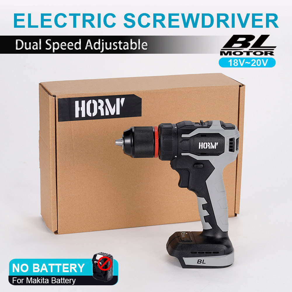 18V Kunci Obeng Elektrik Tanpa Kabel Tanpa Sikat 13Mm Alat Listrik Bor Listrik Dapat Diisi Ulang unt