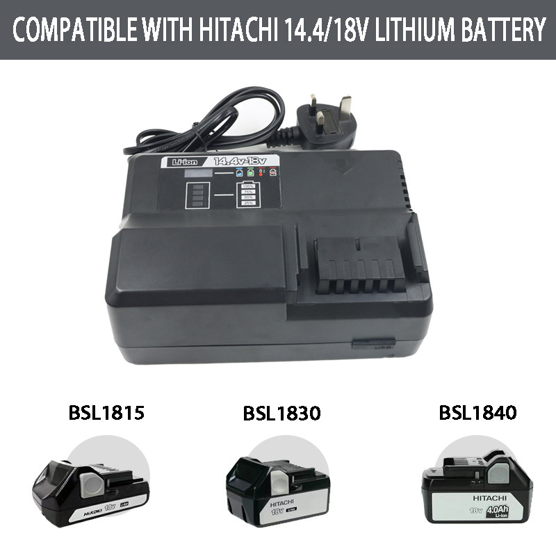 BSL1830 Pengisi Daya Baterai Li-ion UC18YDL untuk Hitachi Hikoki 14.4V 18V Serise Aksesori Obeng Bor