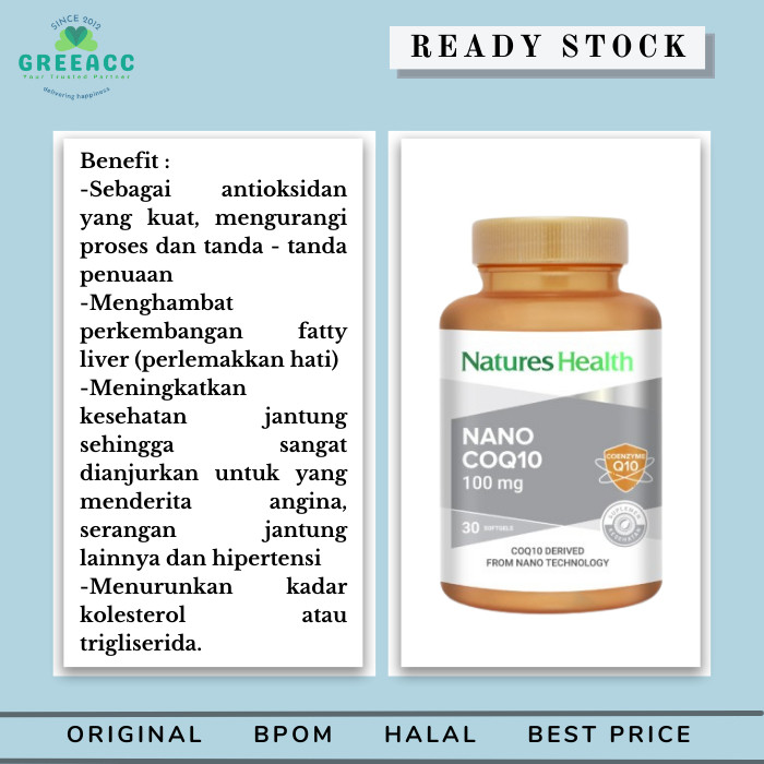 'S HEALTH CoQ10 100mg Health CoQ 10 - 100 mg (30)