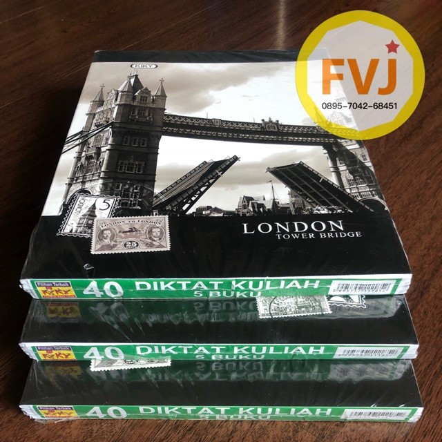 

5 buku - Buku Tulis Kiky Diktat Kuliah 40 lembar per pack isi 5 buku