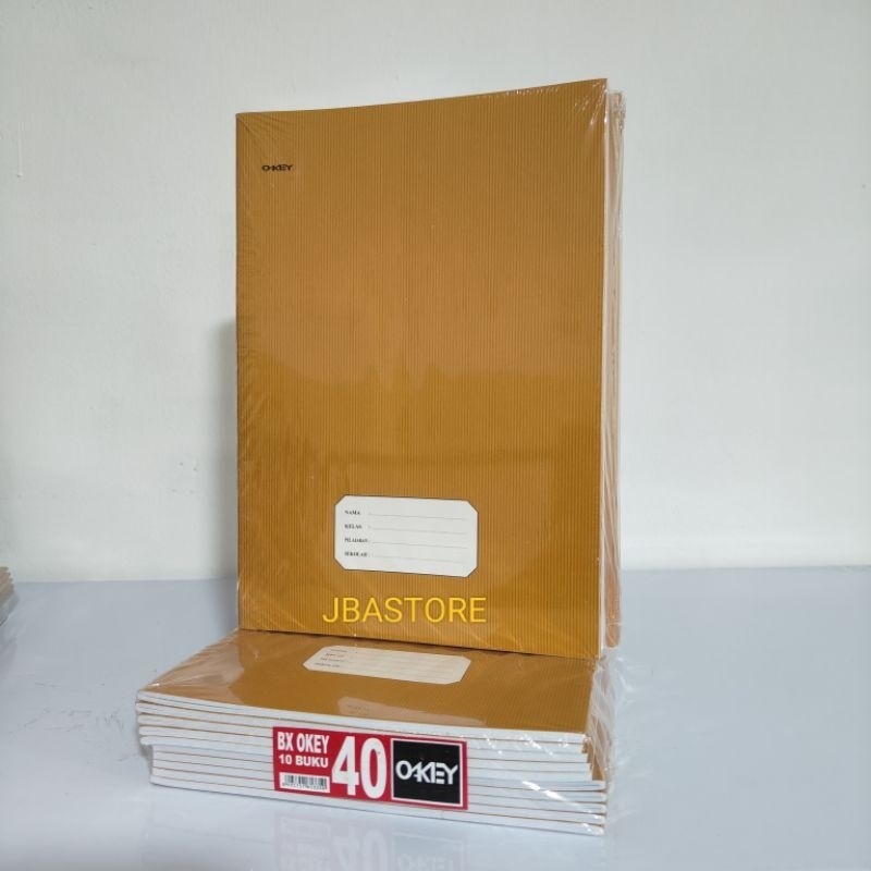 

1 Pak Buku Tulis Cover Coklat Ukuran Kwarto Dan Boxy Isi 10 Buku