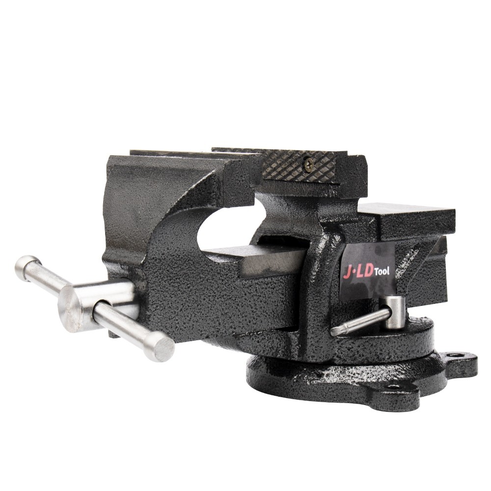 JLD Catok Paron Ragum Meja Putar 8 inch Catok Clamp 8'' Bench Vise Besi catok paron Ragum Klem Catok