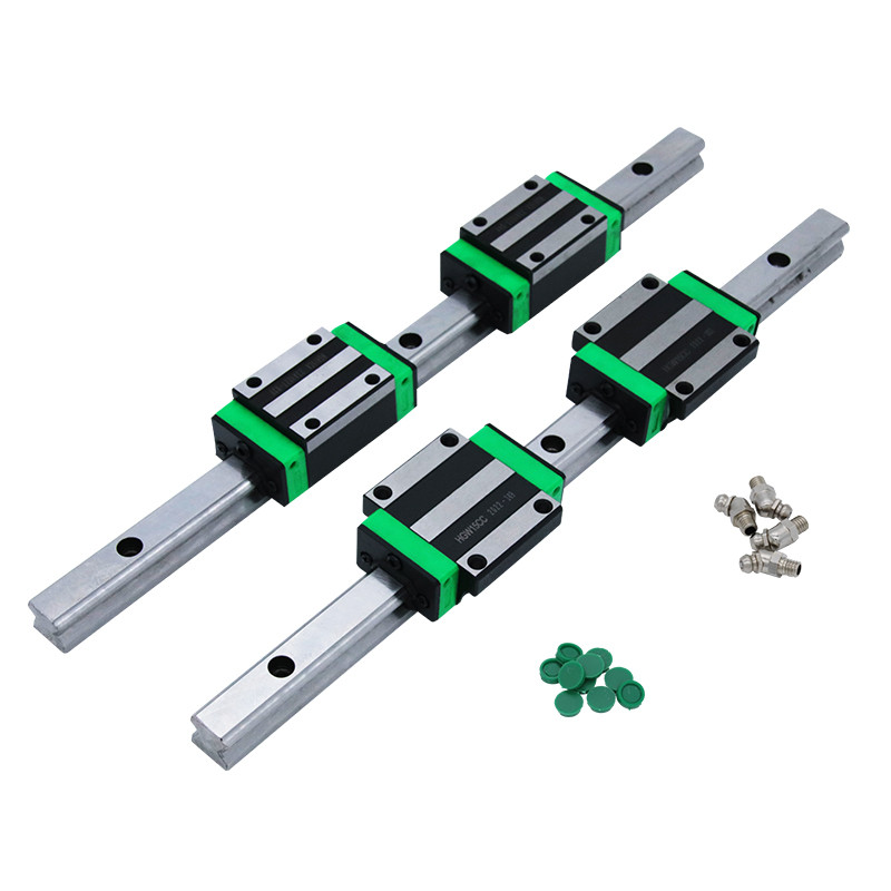 RXTNC 2pc HGR20 Linear Guide+4pc HGH20CA HGW20CC block+SFU2005 ball screw with End Machine BK/BF15 L