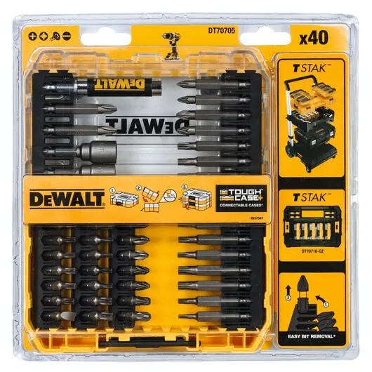 DEWALT DT70705 40 Piece Screwdriving Set Tx Power Tool Accessories