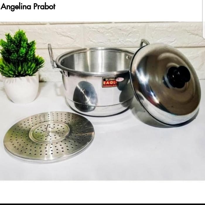 Panci Global EAGLE serbaguna 33 cm / langseng / kukusan / dandang