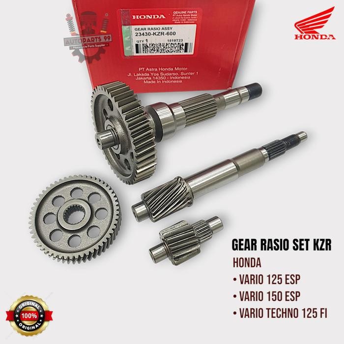 Gear Rasio Set Honda Vario 125 Esp Led Techno Vario 150 Esp Pcx 150 Cbu Original Gigi Rasio Kzr