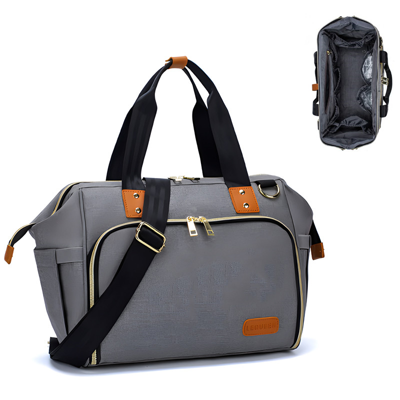 Terlaris Lequeen Mommy Bag Travel Storage Bag Waterproof Wet Dry Separation Baby Diaper Storage Pac