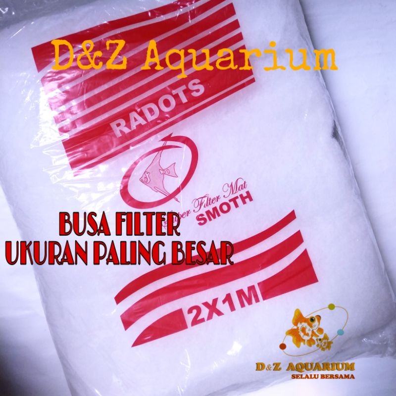 Favv Your Pets Busa Filter Besar 2 X 1 Meter Kapas Pembersih Air Aquarium Saringan Kolam