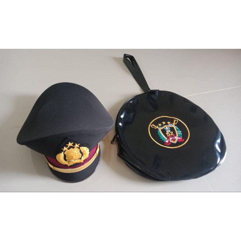 Fur Babies Pet Pama Pdh Polri + Sarung Tas Pet Logo Rad52 + Tribrata Premium Merek Hm Mawardi