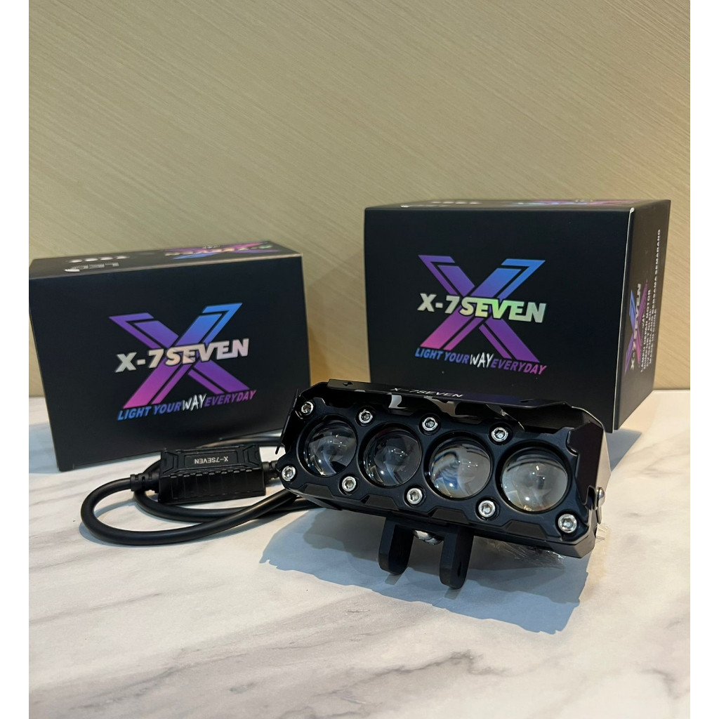 X-7SEVEN Lampu Led Laser 3 Led Superght 45 Watt Led Mobil Motor