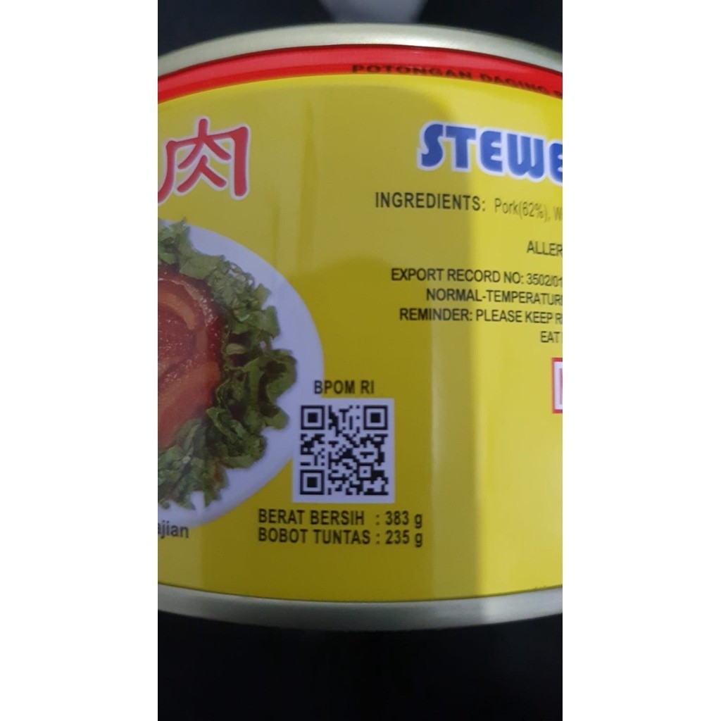 

Gulong Stewed Pork Slice 383 gr Kaleng Daging Babi Samcan