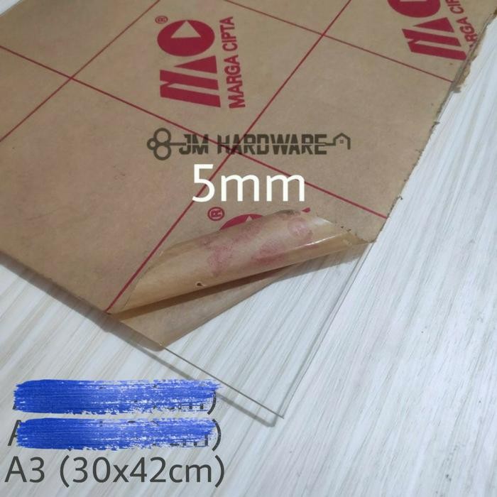 Acrylic Bening 5Mm A3 Mika Akrilik Lembaran Terlaris