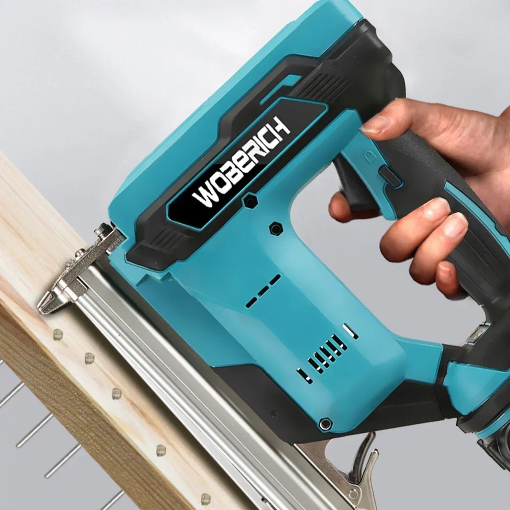 Brushless Stapler Nailer Brushless F30G Electric Nail Gun Stapler Nailer Woodworking + 2 set Nails F