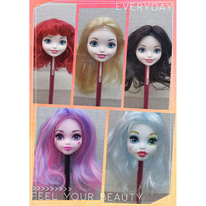 Wig For Doll Toy Head Princess Doll Head Candy Color Diy Toy Wig  Ildren Birthday Gift Black Purple