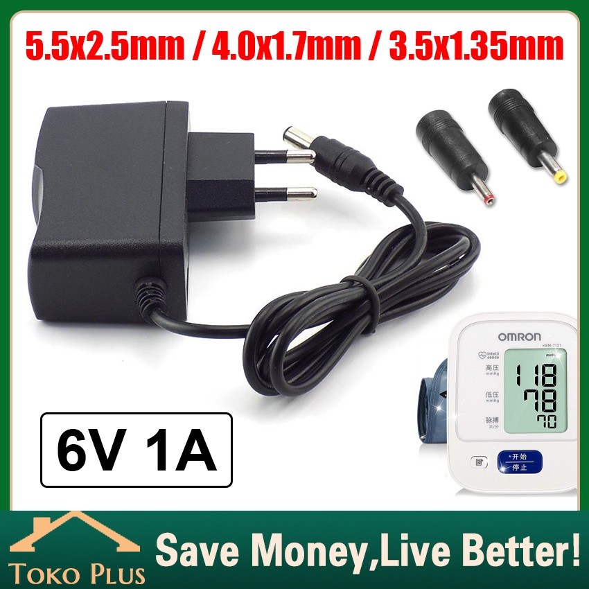 Adaptor Buat Omron Tensimeter Digital 6v Adaptor Replacement Dc 6v 6 Volt 1a Tensi Omron Pengganti
