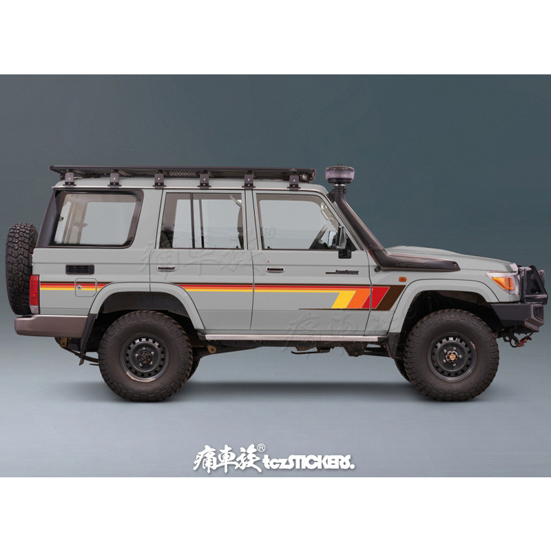Car sticker FOR Toyota Land Cruiser LC70 LC76 LC79 LC8 modified customized sports Body Waist Line St