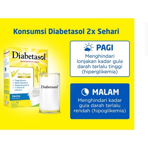 

DIABETASOL 950 GR COKLAT VANILA 950GR KEMASAN BARU SEBELUMNYA 1000GR 1000GR SSKD