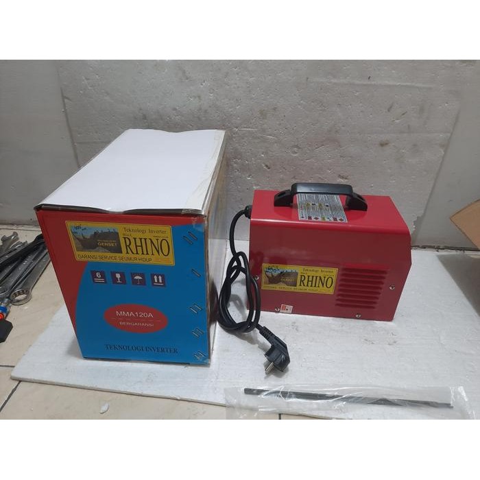 MESIN LAS RHINO MMA 120A-900WATT / MESIN TRAVO LAS RHINO 120A-900WATT