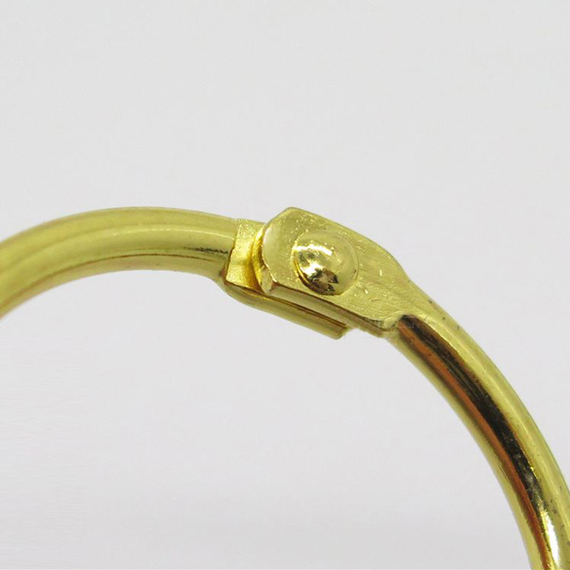 

High Quality 3-10Pcs/Set Gold Metal Ring Binder 15-50Mm Diy Loose-Leaf Book Hoops Opening Office