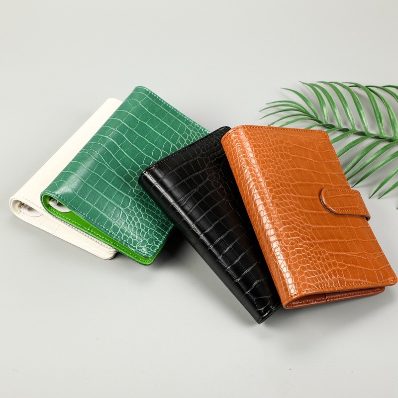 

A5 A6 Macaroon Laser Color Crocodile Pattern Diy Binder Notebook Cover Diary Agenda Planner Paper