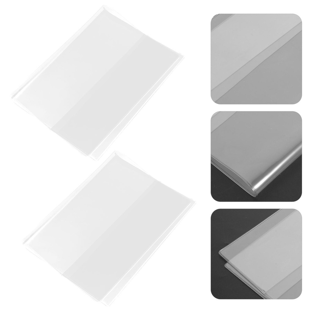 

2Pcs Pvc Covers A5 Clear Book Films Notebook Cover Protectors Cover For Scrapbook Plastic Dustproof