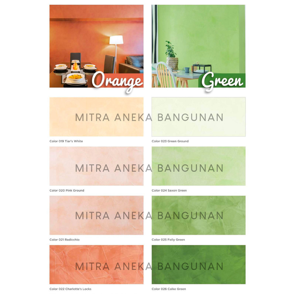 Bararoomkey_ Propan Leganza Stucco Interior 1 Kg / Cat Tembok Motif Marmer Semen Ekspos Industrial /