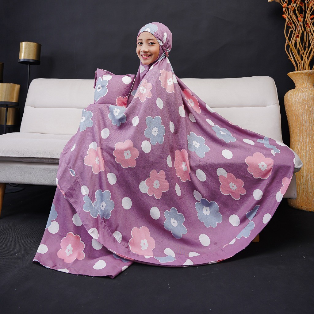 Mukena Anak Setelan Rokoh Cewek Dewasa Muqena Travel Set Atasan Bawahan Mukeno Sholat Tanggung Rukoh