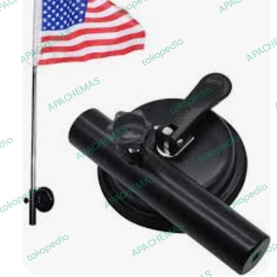

Flagers - Bracket/Holder Buggy Whip Tiang Bendera Mobil Pertambangan Single Cup