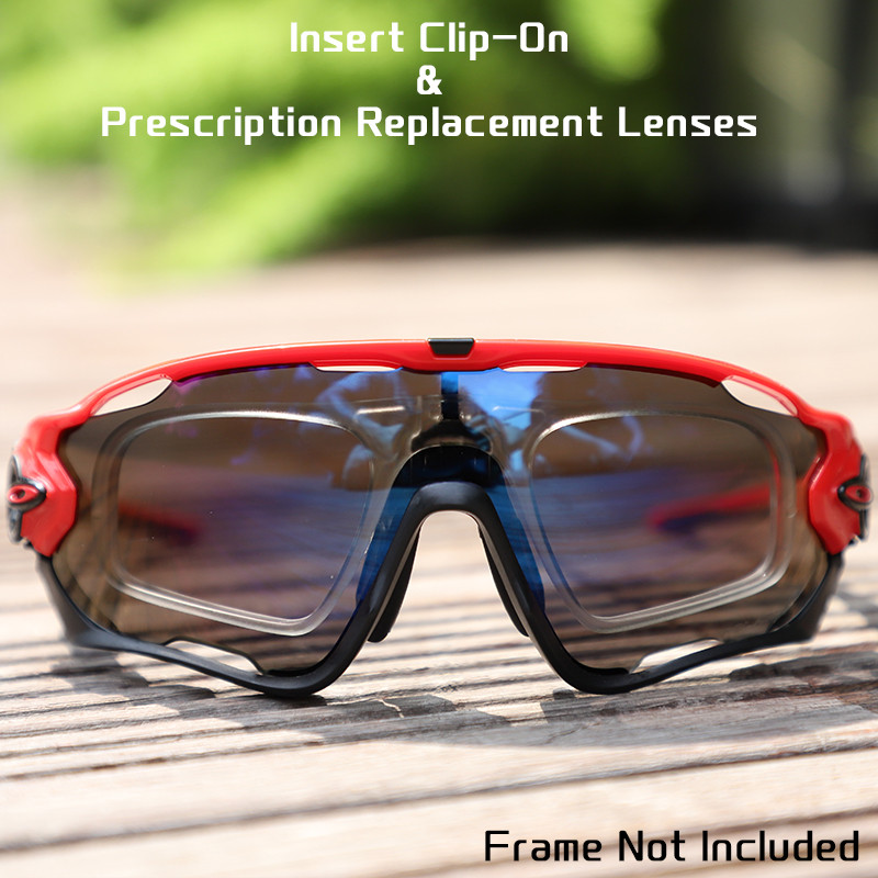 Hdtac Insert Clip-On Prescription Clip & Custom Prescription Lenses For Oakley Jawbreaker Sunglasses
