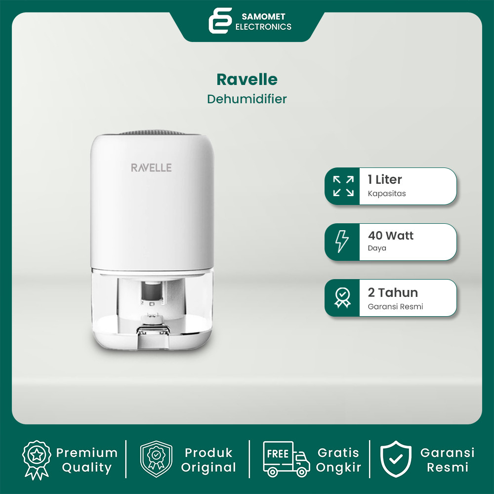 Boombastic ofc - RAVELLE Dehumidifier 1 Liter Penyerap Kelembaban - Mengurangi Kelembapan Rumah