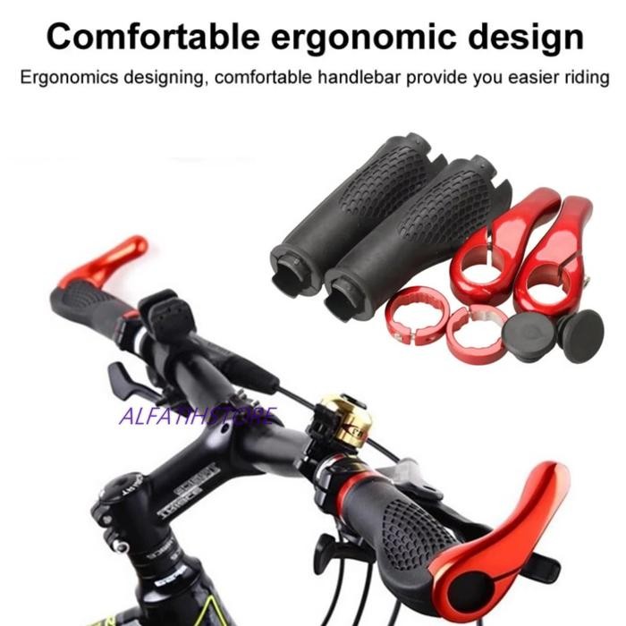 Polygon United - Hand Grip Sepeda Karet Stang Sepeda Bicycle Grip Rubber Bike Handlebar