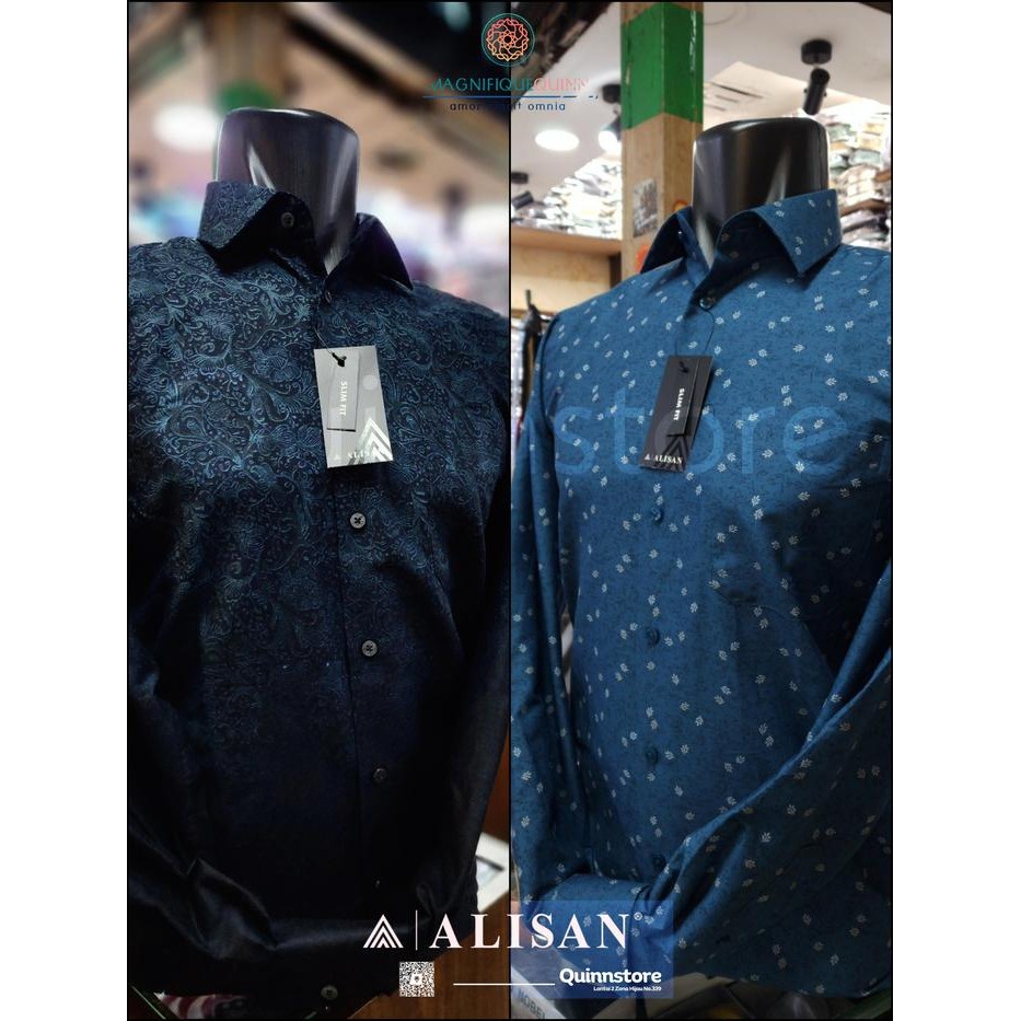 Alisan Kemeja Semi Batik Printing Motif Gradasi