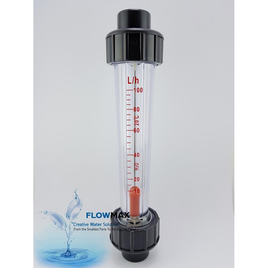 1/2" Flow Meter/Rotameter 10-100L/H