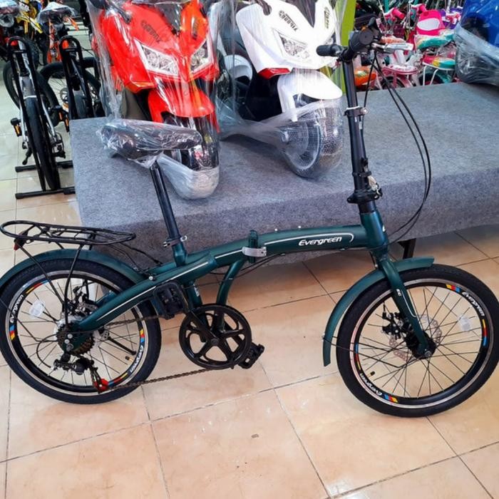 Sepeda Lipat 20 Evergreen