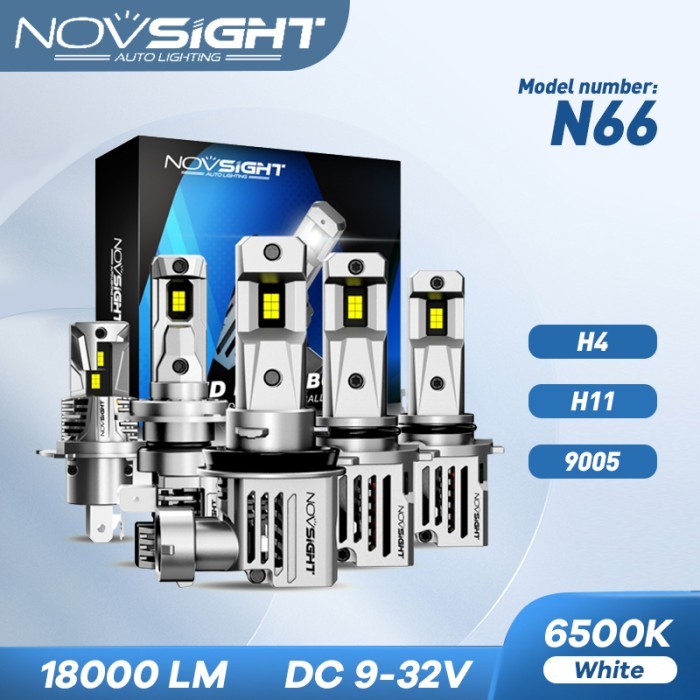 Lampu Bohlam Depan Besar Mobil Novsight N66 Headlight