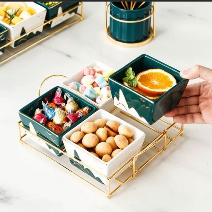 Sun Snack Tray / Tempat Camilan Keramik / Wadah Snack Dan Fruit Viral Fyp