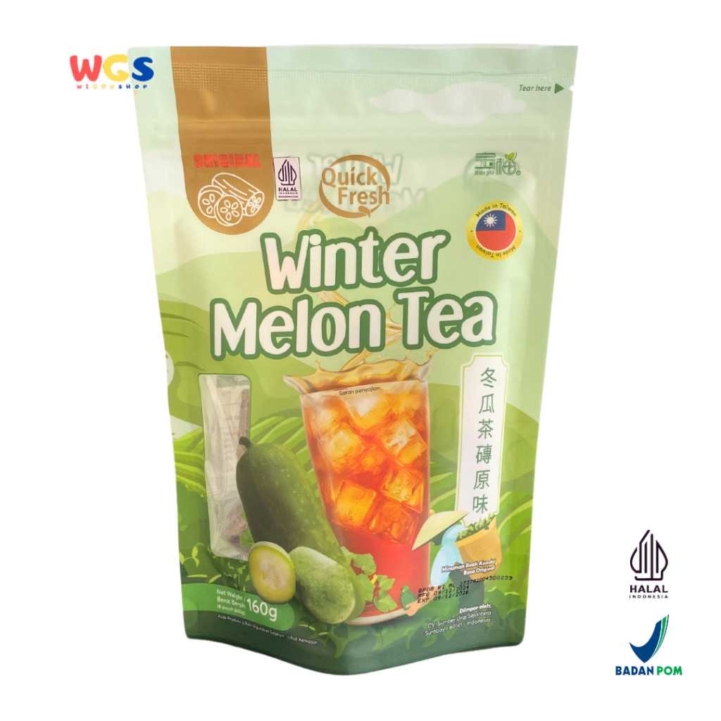 

READYY! Quick Fresh Winter Melon Tea 160g - 8 Sachet x 20g - Teh Labu Khas Taiwan dengan Rasa