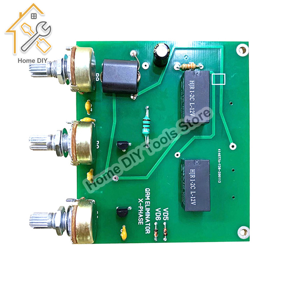 NEW QRM Canceller Eliminator X-Phase 1-30 MHz HF Band PTT Control Finished Eliminator Board Diy Kit 