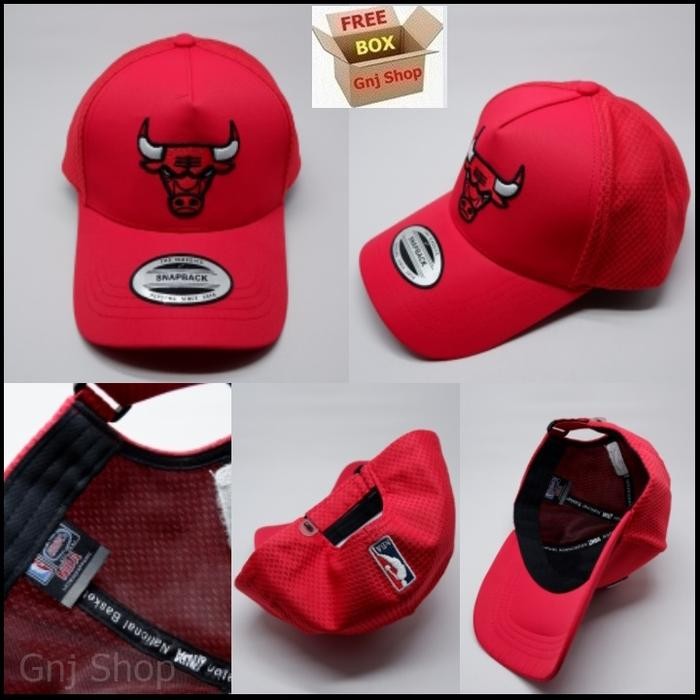Best Seller Topi Baseball Nba Logo Kepala Banteng Bordir Pria Wanita Full Tag Free Box