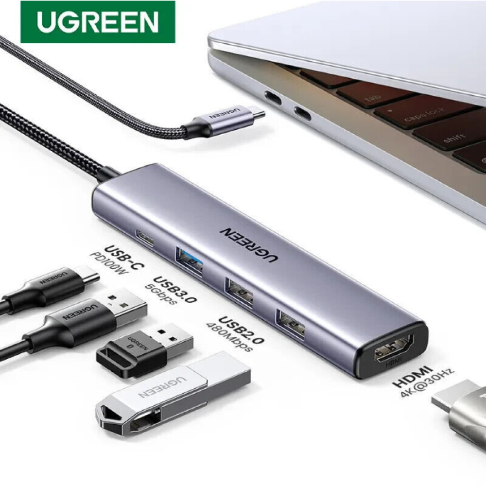 

Hub USB Tipe C 5in1 USB Tipe C USB 3 USB 2 HDMI 4K USB Hub Type C 5in1 USB Type C USB 3 USB 2 HDMI 4K Warna Silver