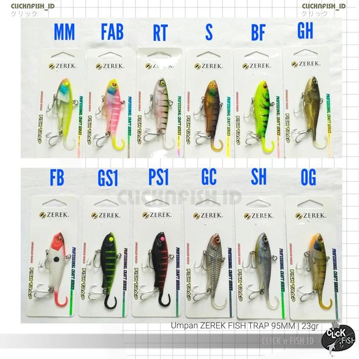 PREMIUM Umpan ZEREK FISH TRAP 95mm 23g Professional Craft Soft lure