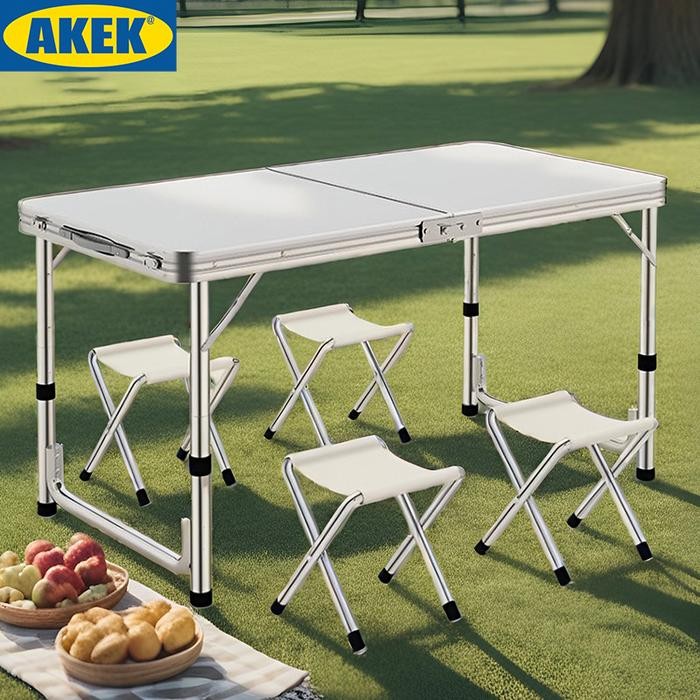 PREMIUM Meja Lipat Meja Lipat Jualan 120x60cm Meja Lipat Portabel Aluminium Meja Camping Meja Lipat